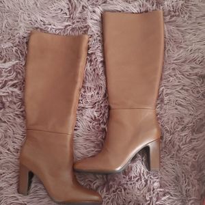 Brand New Camel Leather Boots